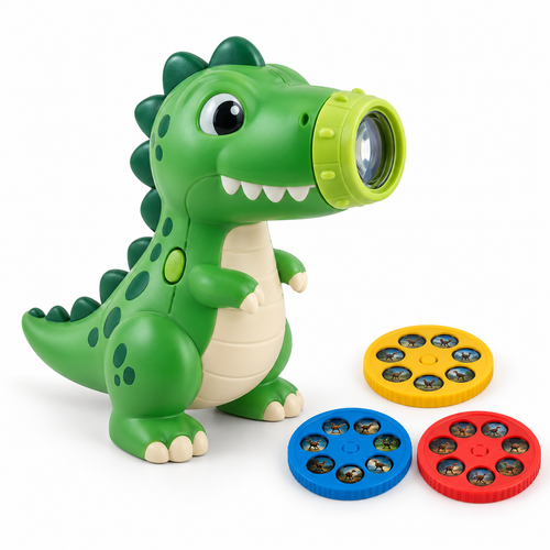 Latarka z projektorem dinozaurów